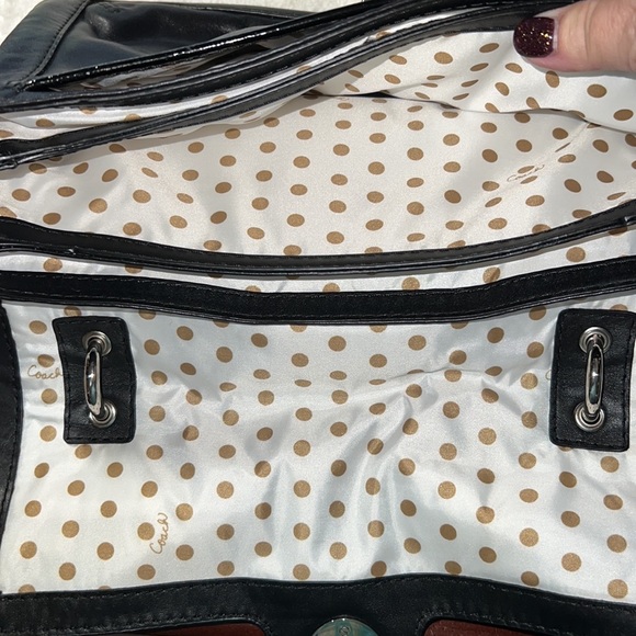 NWT Coach Black Leather Bag. - Picture 11 of 14